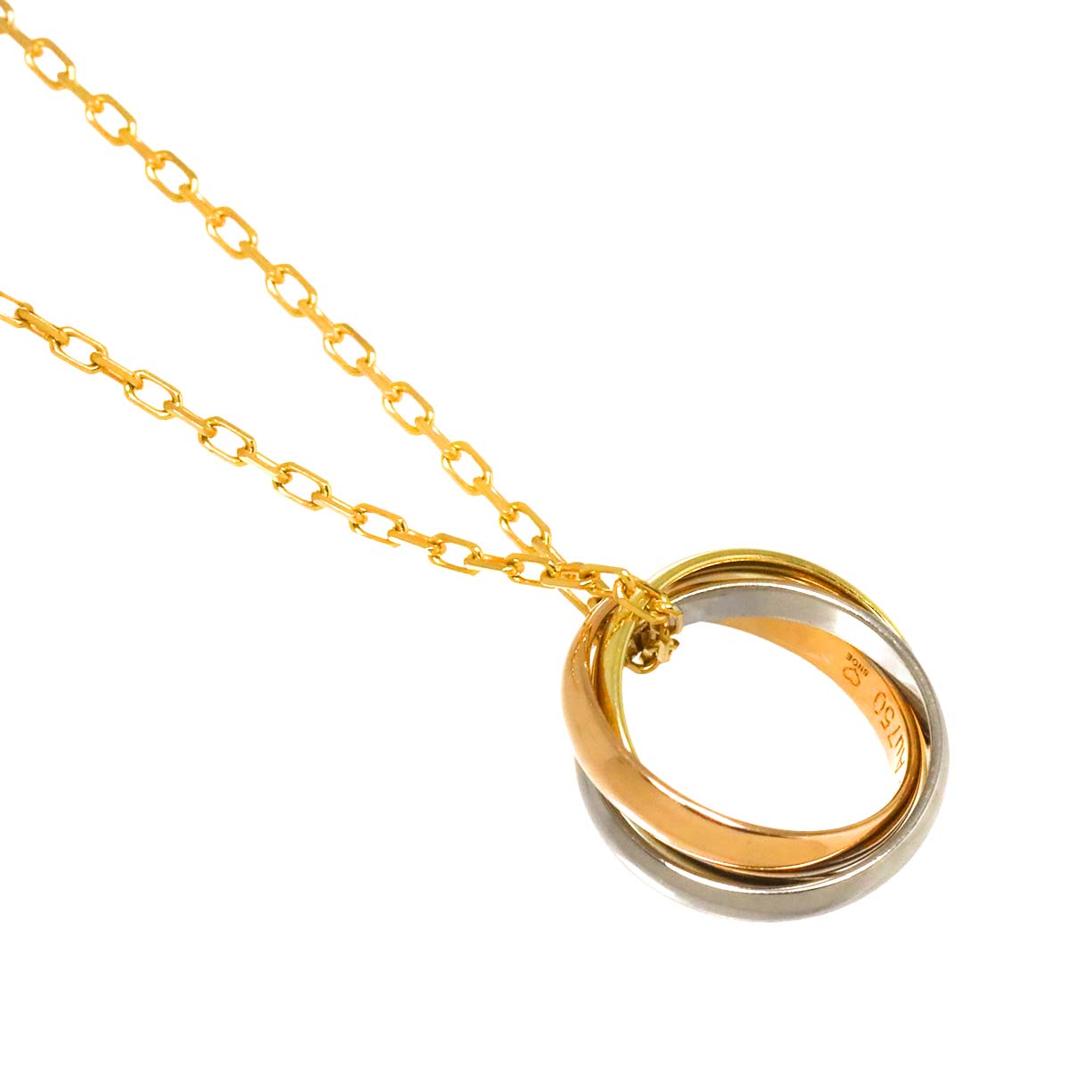 Trinity Necklace 18K YG WG PG 750