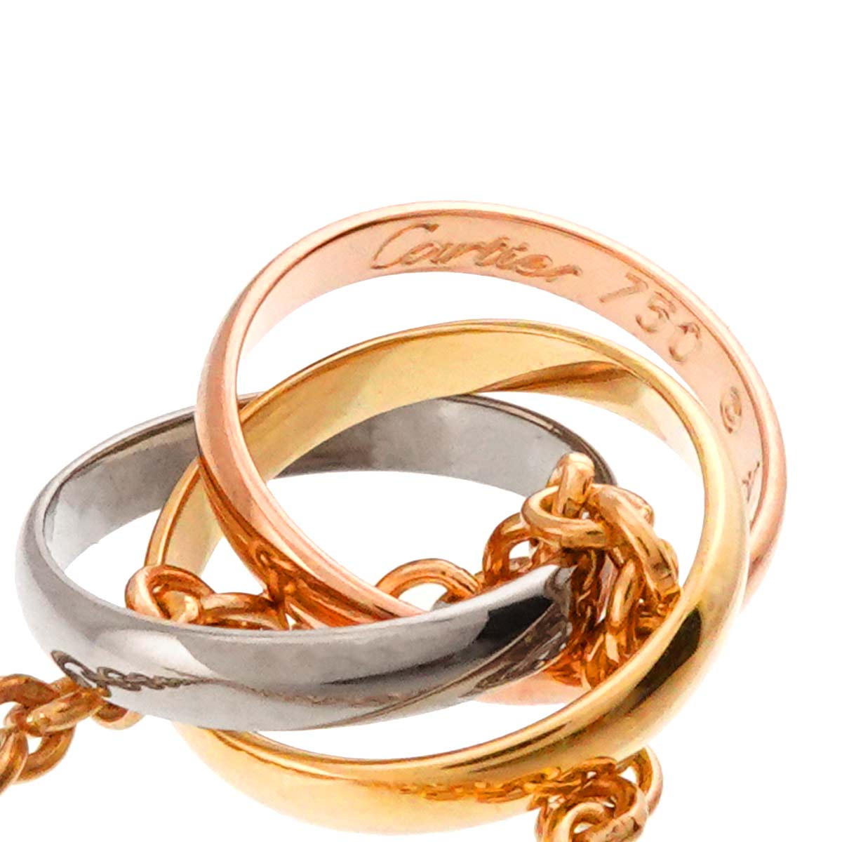 Trinity Necklace 18K YG WG PG 750