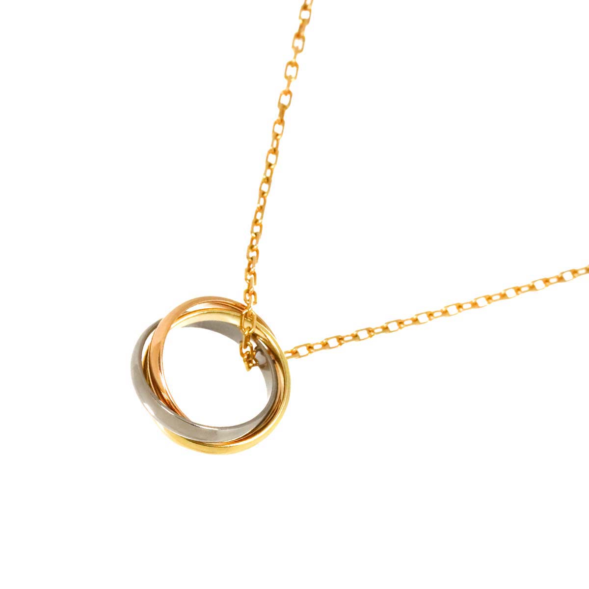 Trinity Necklace 18K YG WG PG 750