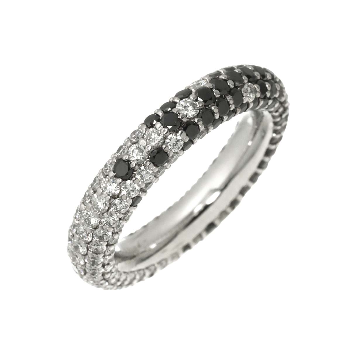 Diamond 1.59ct/1.53ct Ring 18K WG 750 Size5.5-5.75(US)