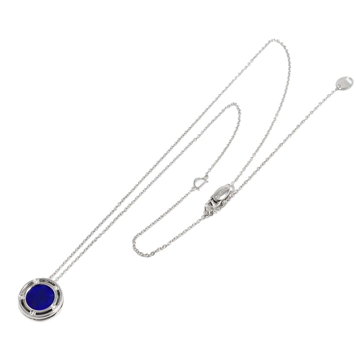 D-SIDE Lapis Lazuli Diamond 5P Necklace 18K WG 750