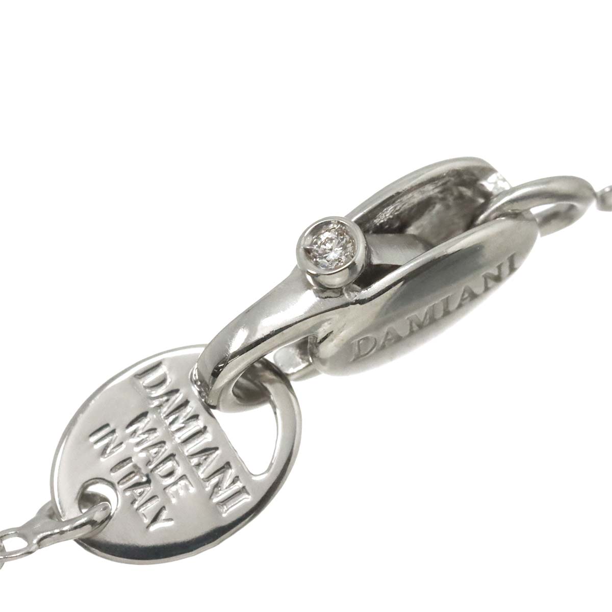 D-SIDE Lapis Lazuli Diamond 5P Necklace 18K WG 750