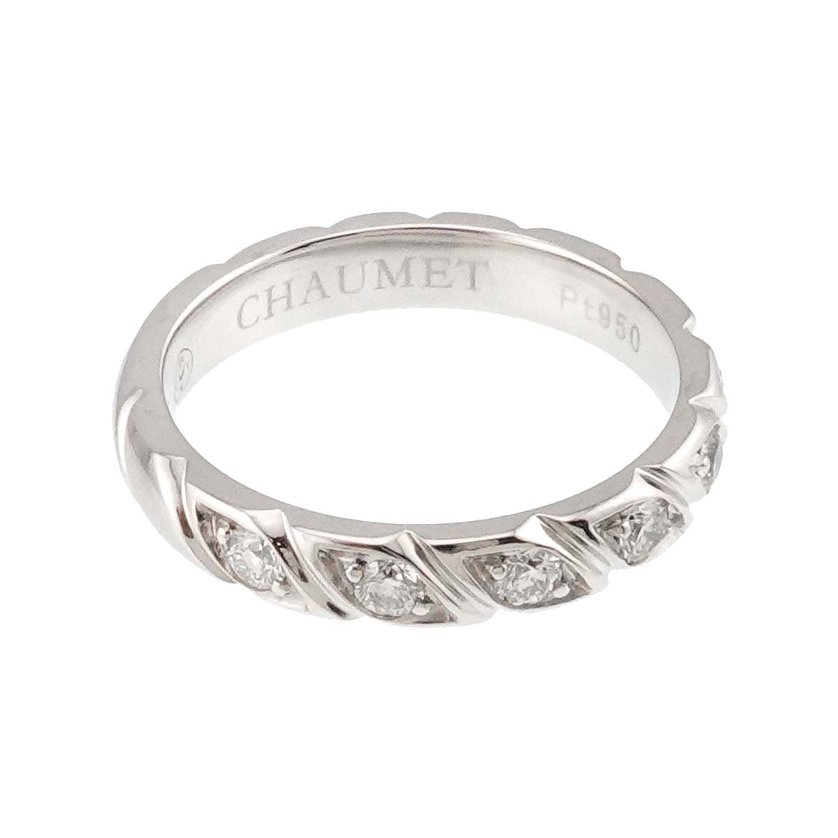 Torsade Diamond Ring Pt Platinum size5.5-5.75(US)