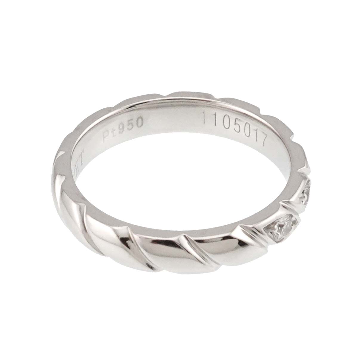 Torsade Diamond Ring Pt Platinum size5.5-5.75(US)