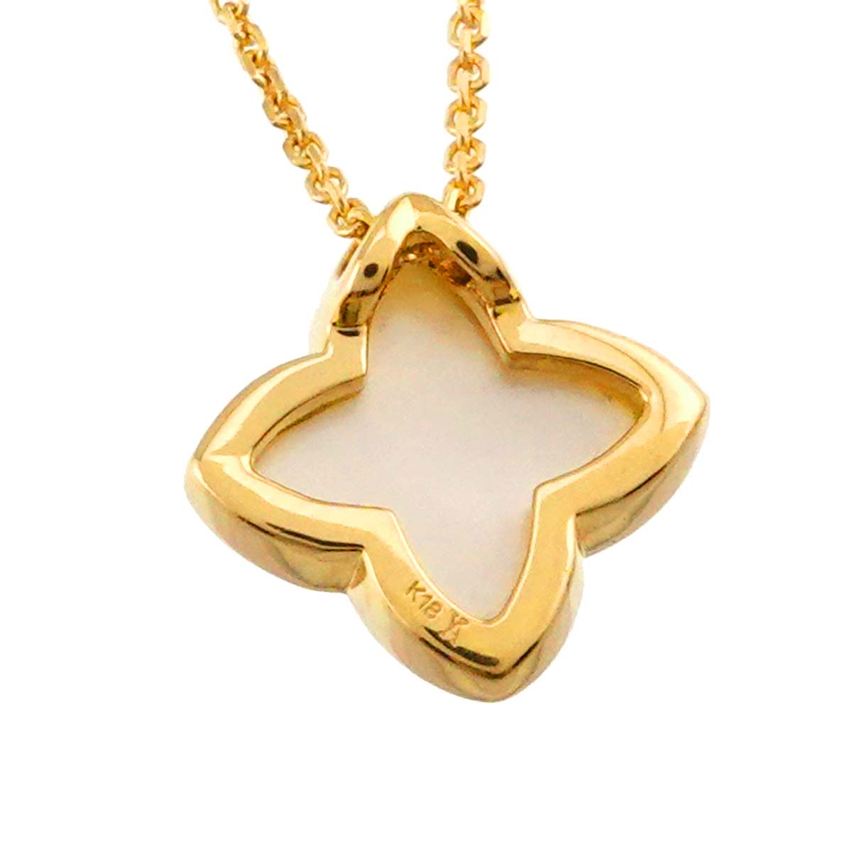Mother of Pearl MOP Necklace 18K YG