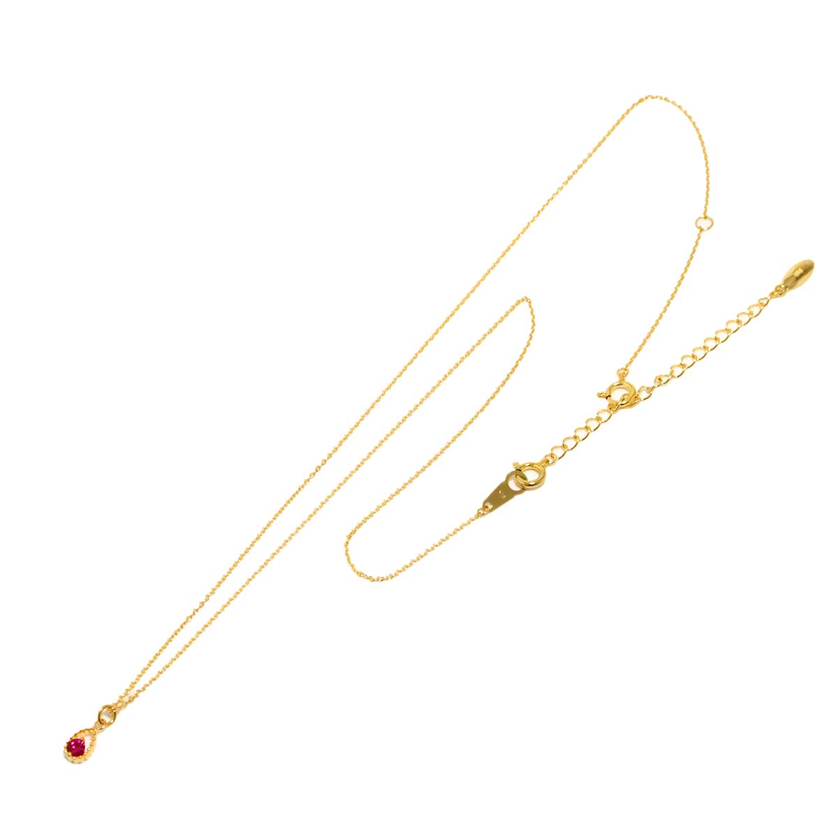 Ruby Necklace 18K Yellow Gold 750