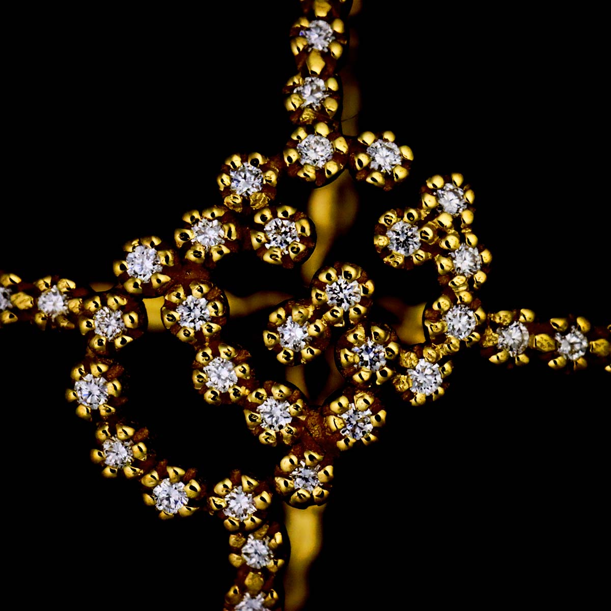 Diamond Ring 18K Yellow Gold 750 Size10 5.25(US)