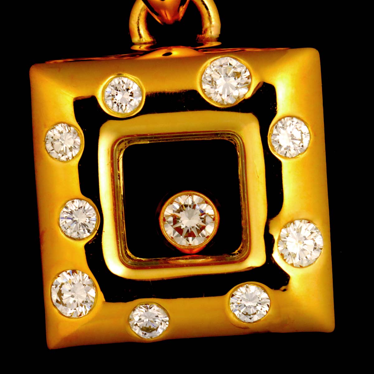 Happy Diamond Necklace 18K Yellow Gold 750