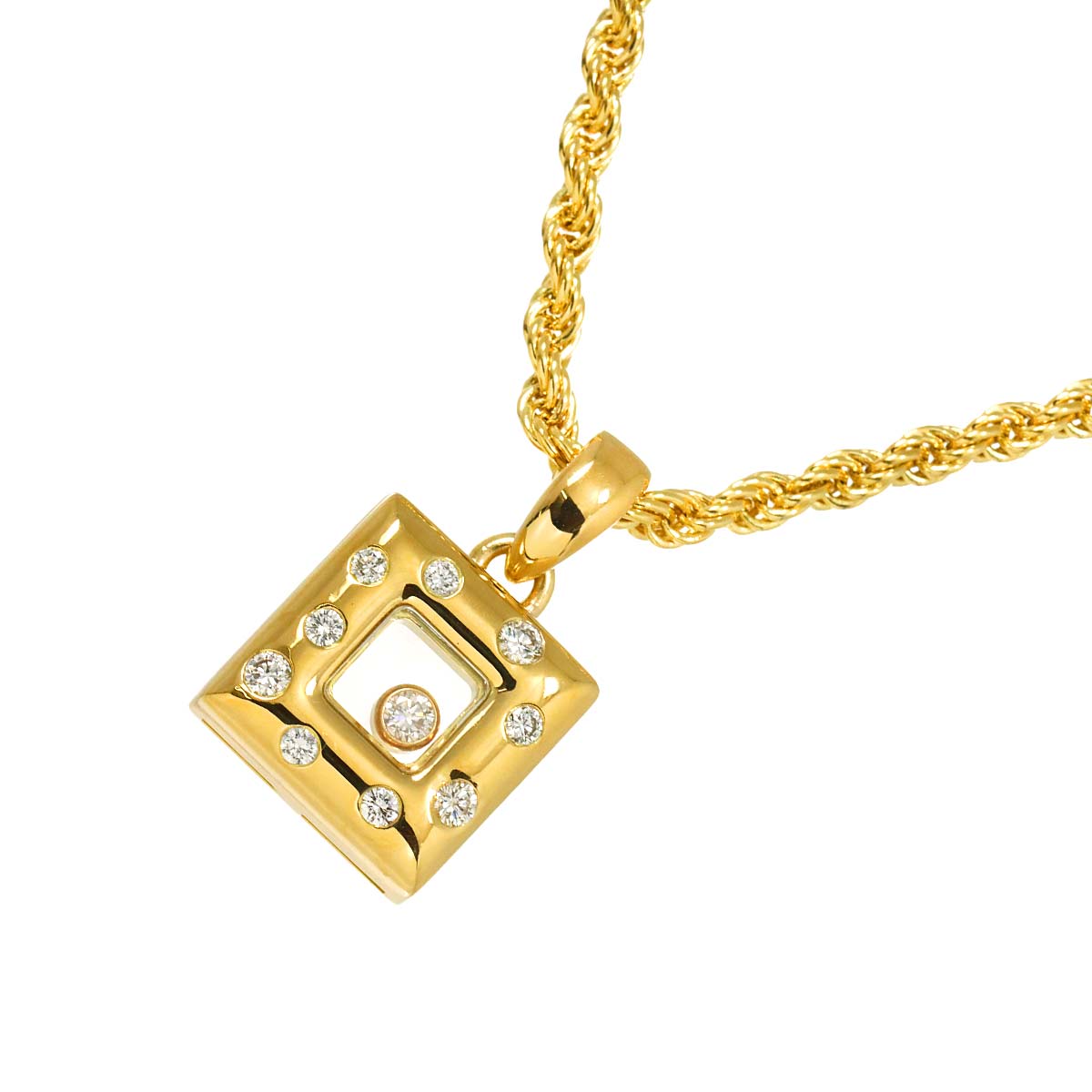 Happy Diamond Necklace 18K Yellow Gold 750