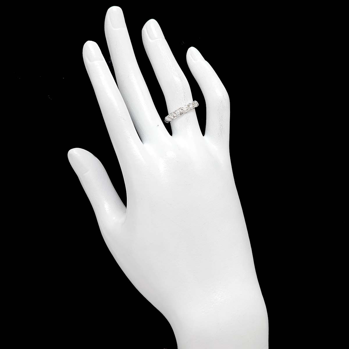 CHAUMET Torsade Half Diamond Ring Platinum size4.75-5(US)