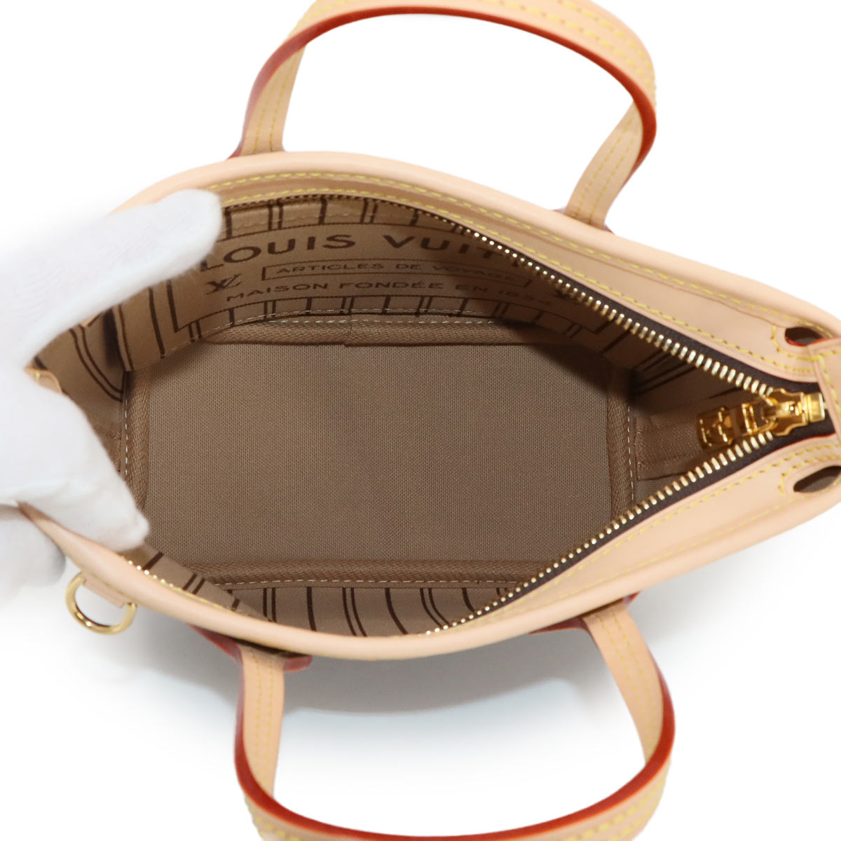 Monogram Neverfull BB Tote Shoulder Bag Brown M46705