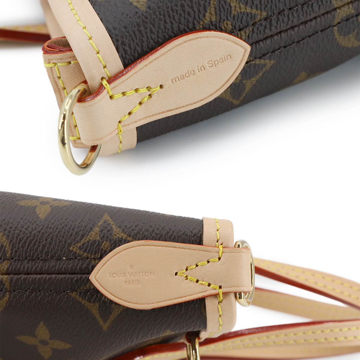 Monogram Neverfull BB Tote Shoulder Bag Brown M46705