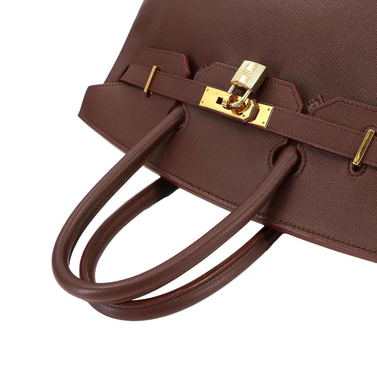Birkin 35 Couchevel Epsom Brown Hand Bag Purse
