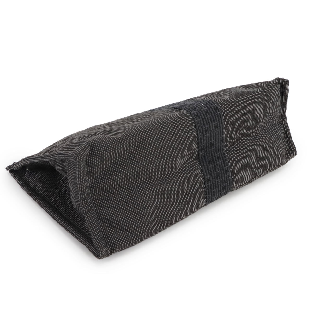 Herline Pouch MM Clutch Bag Canvas Leather Gray Purse