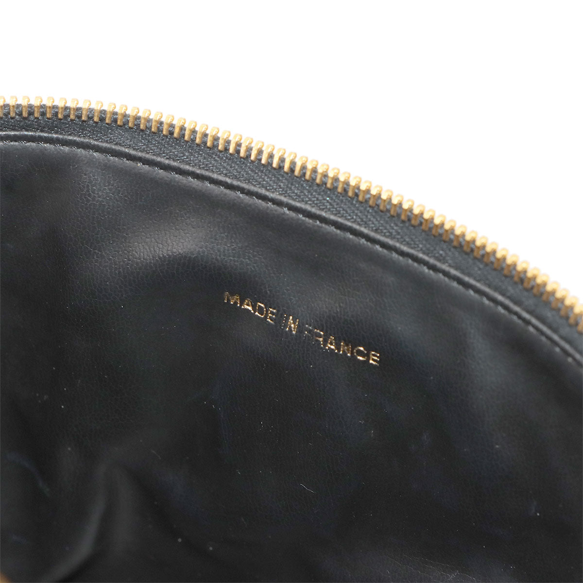 Vanity Hand Bag Leather Black A01998 Coco Logos Purse