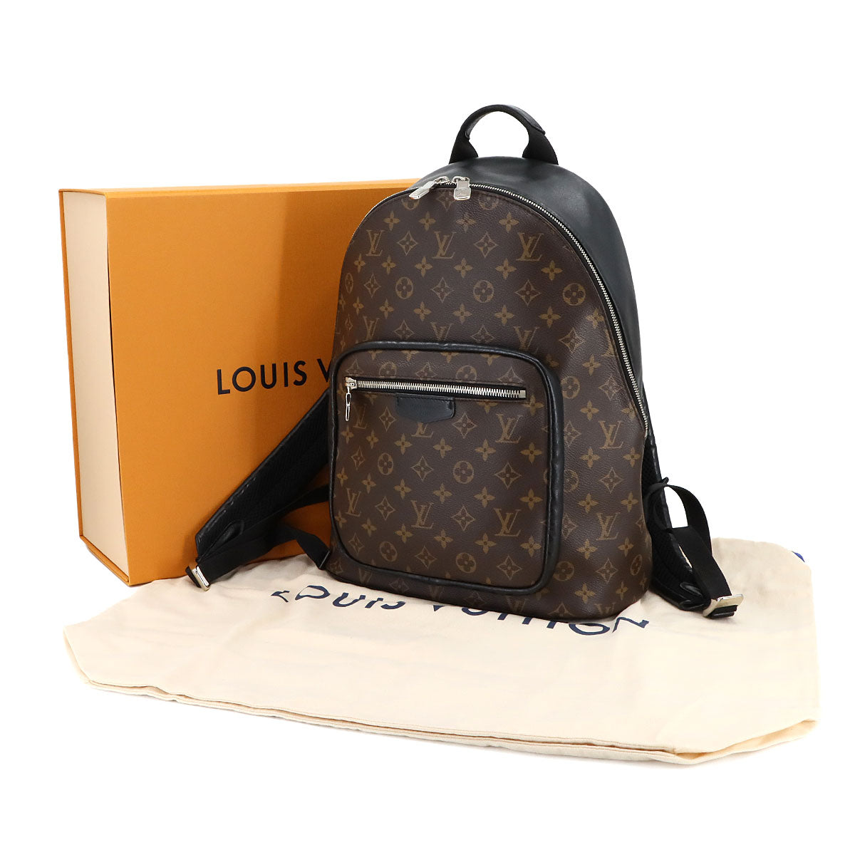 Monogram Macassar Josh Backpack NV Brown Black M45349
