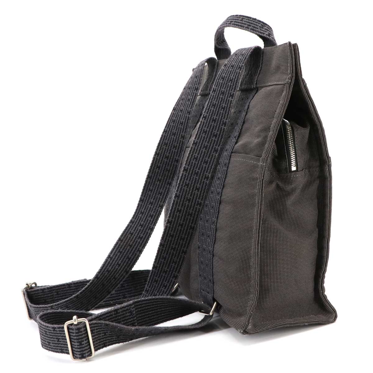 Her Line Ad MM Backpack Canvas Gray Purse