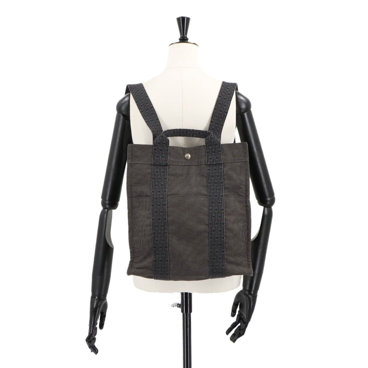 Her Line Ad MM Backpack Canvas Gray Purse