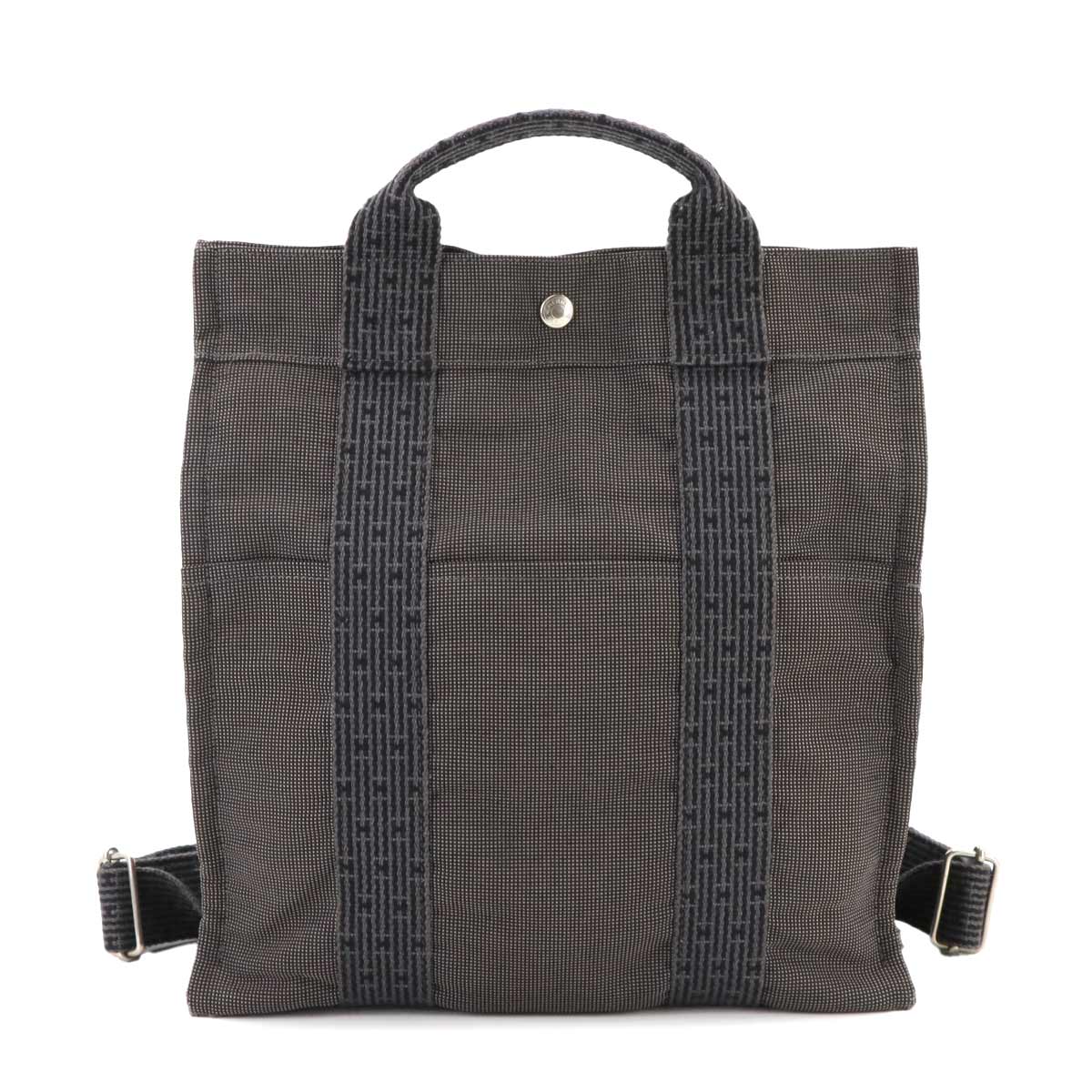 Her Line Ad MM Backpack Canvas Gray Purse