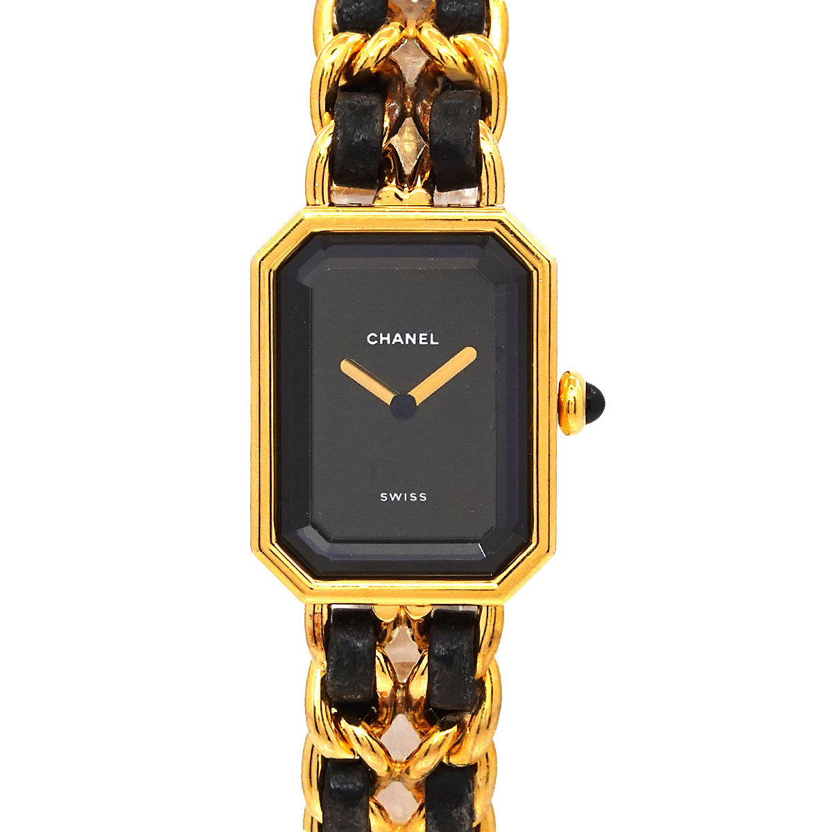 Premiere Size XL H0001 Vintage Quartz Black Dial Ladies Watch