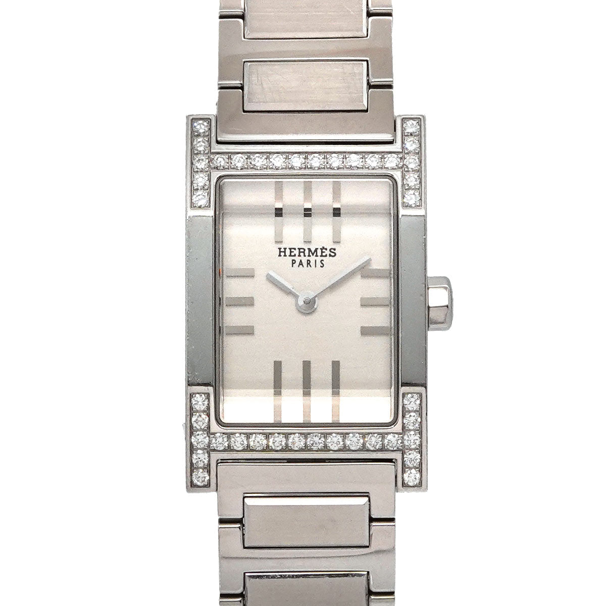 Tandem TA1 230 Bezel Diamond Quartz Silver Dial Ladies