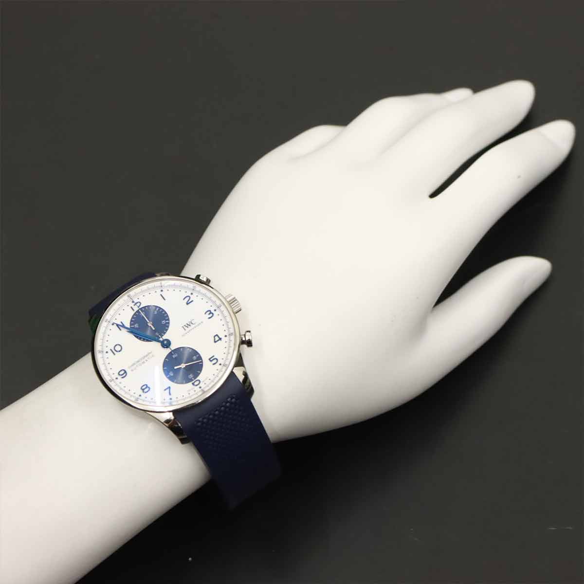 Portugieser Chronograph IW371620 Automatic White Dial Mens Watch