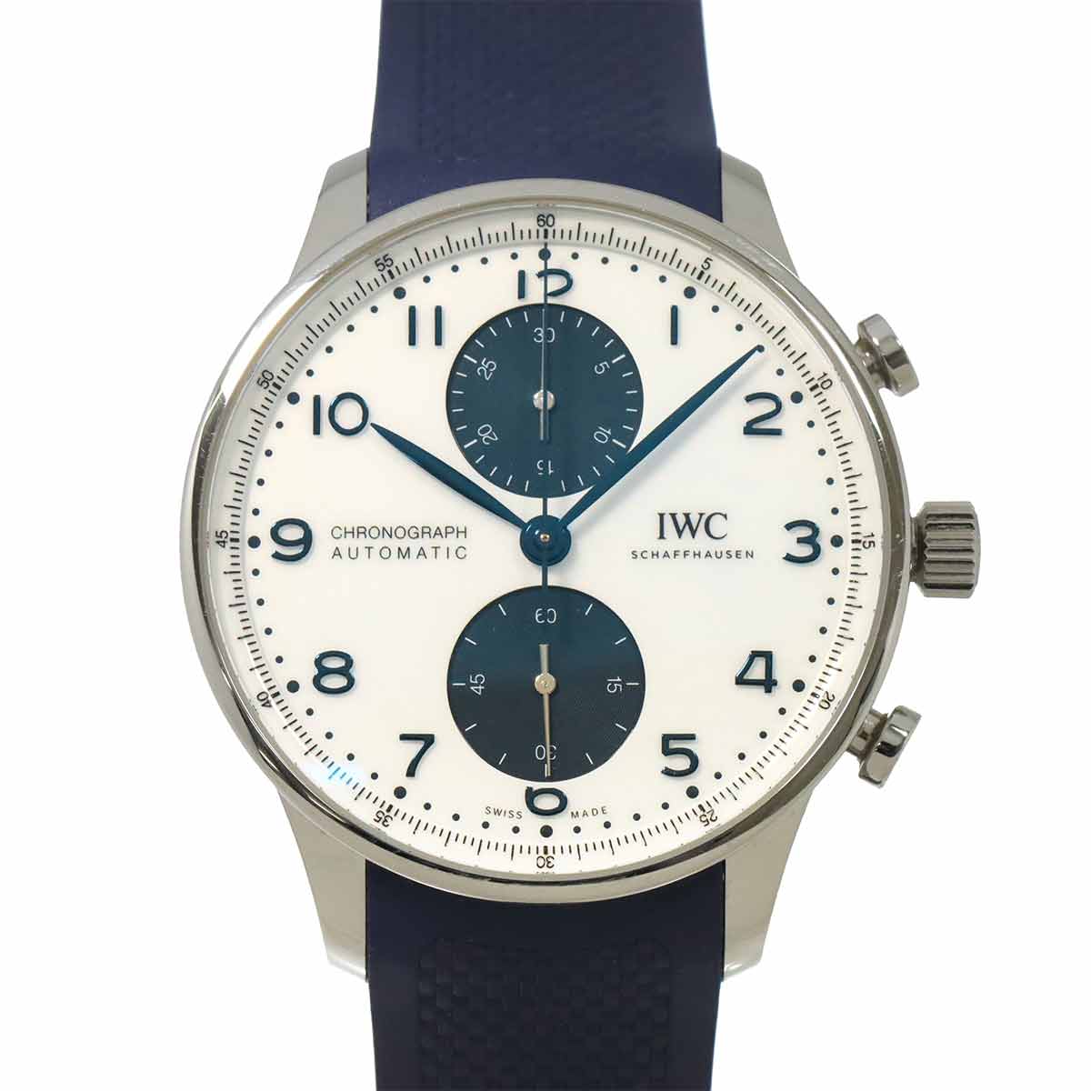 Portugieser Chronograph IW371620 Automatic White Dial Mens Watch