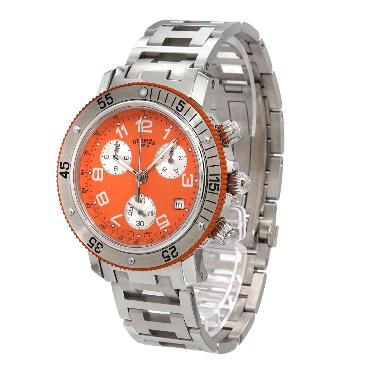 Clipper Diver CL2.916 Chronograph Quartz Orange Dial Mens