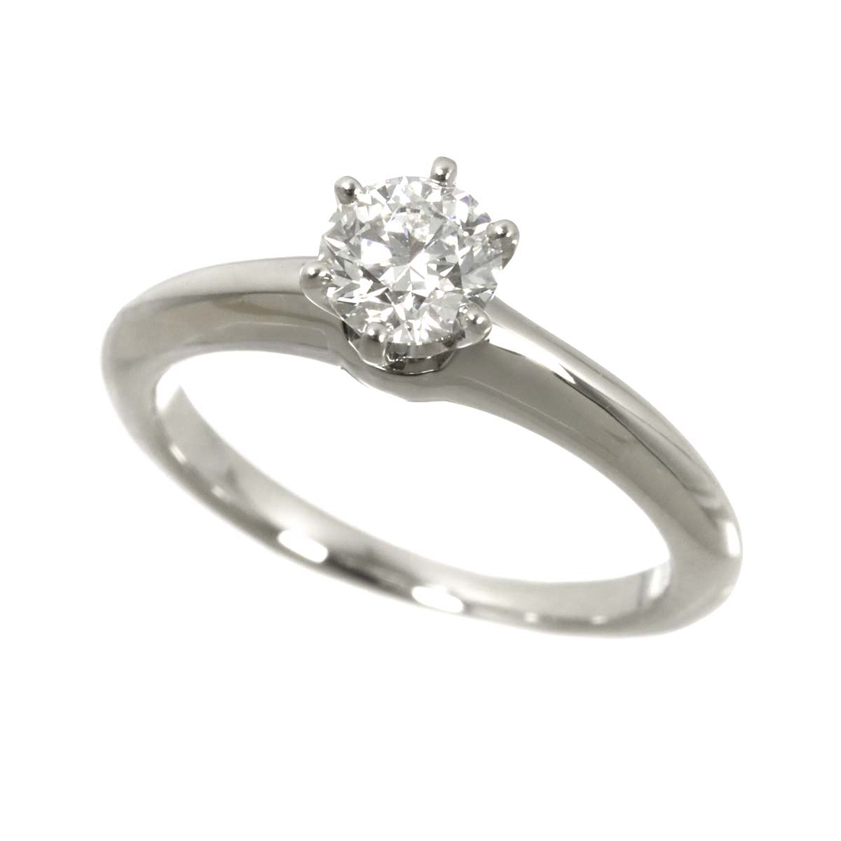 Diamond 0.54ct G/VS2/3EX Ring Pt 4.75-5(US)