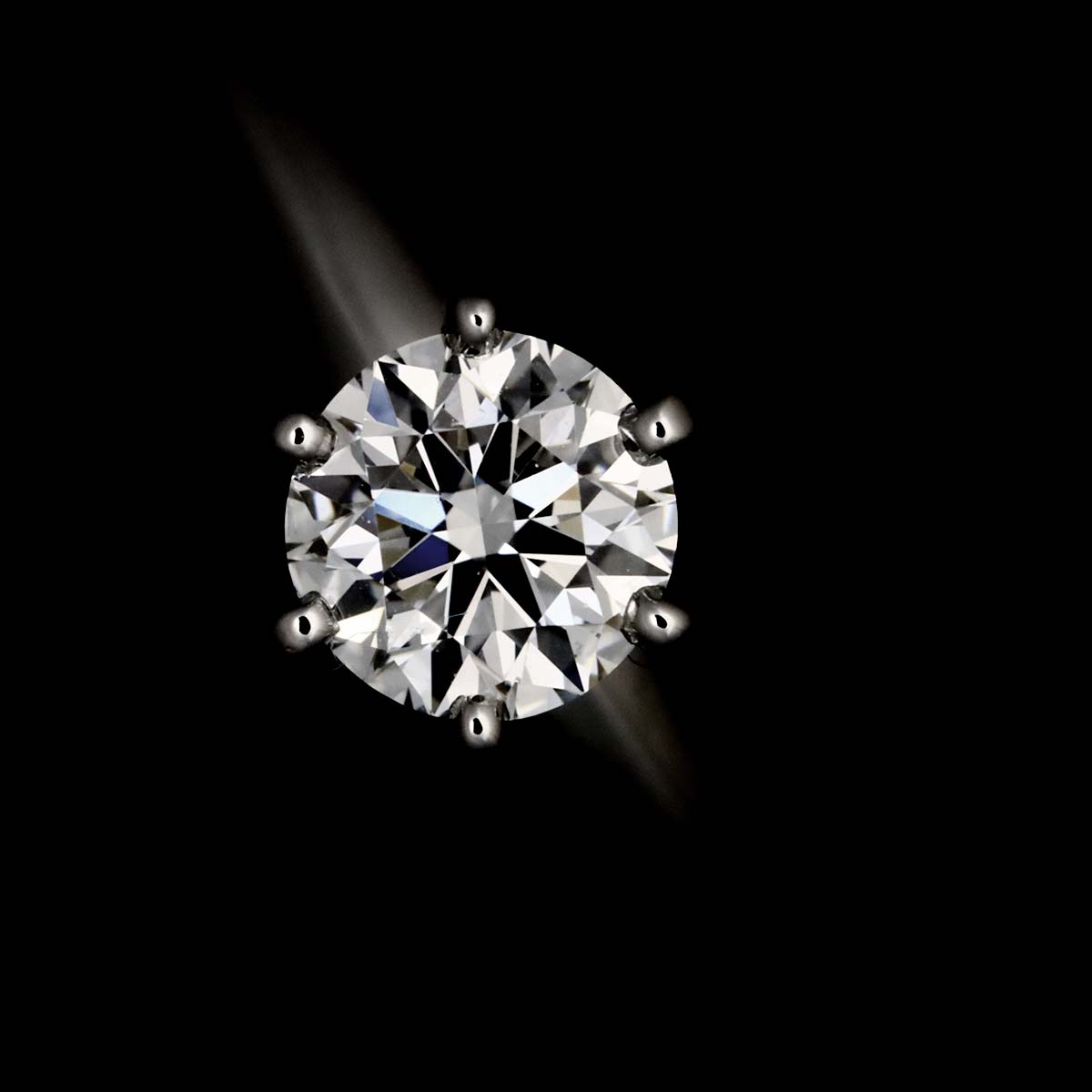 Diamond 0.54ct G/VS2/3EX Ring Pt 4.75-5(US)