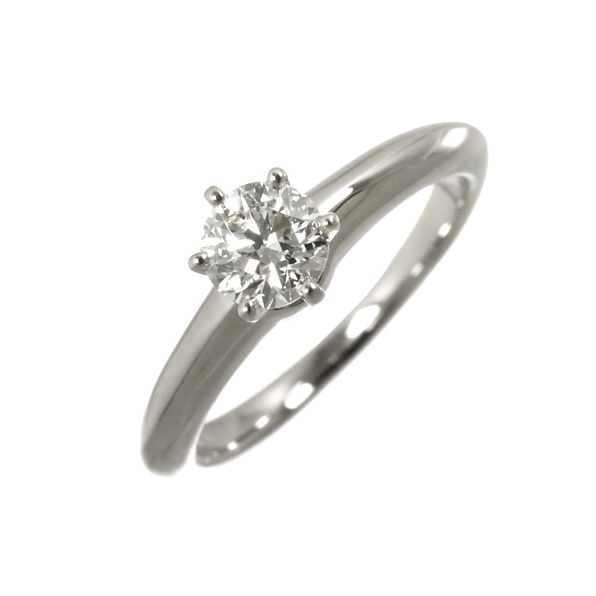 Diamond 0.54ct G/VS2/3EX Ring Pt 4.75-5(US)