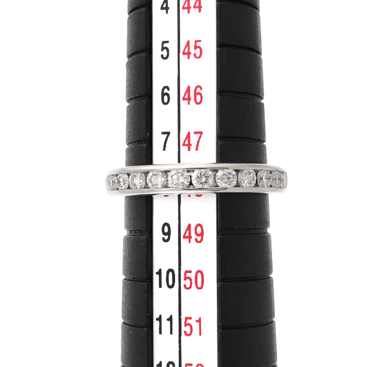 Half Etanity band Ring Diamond Platinum Size4.5(US)