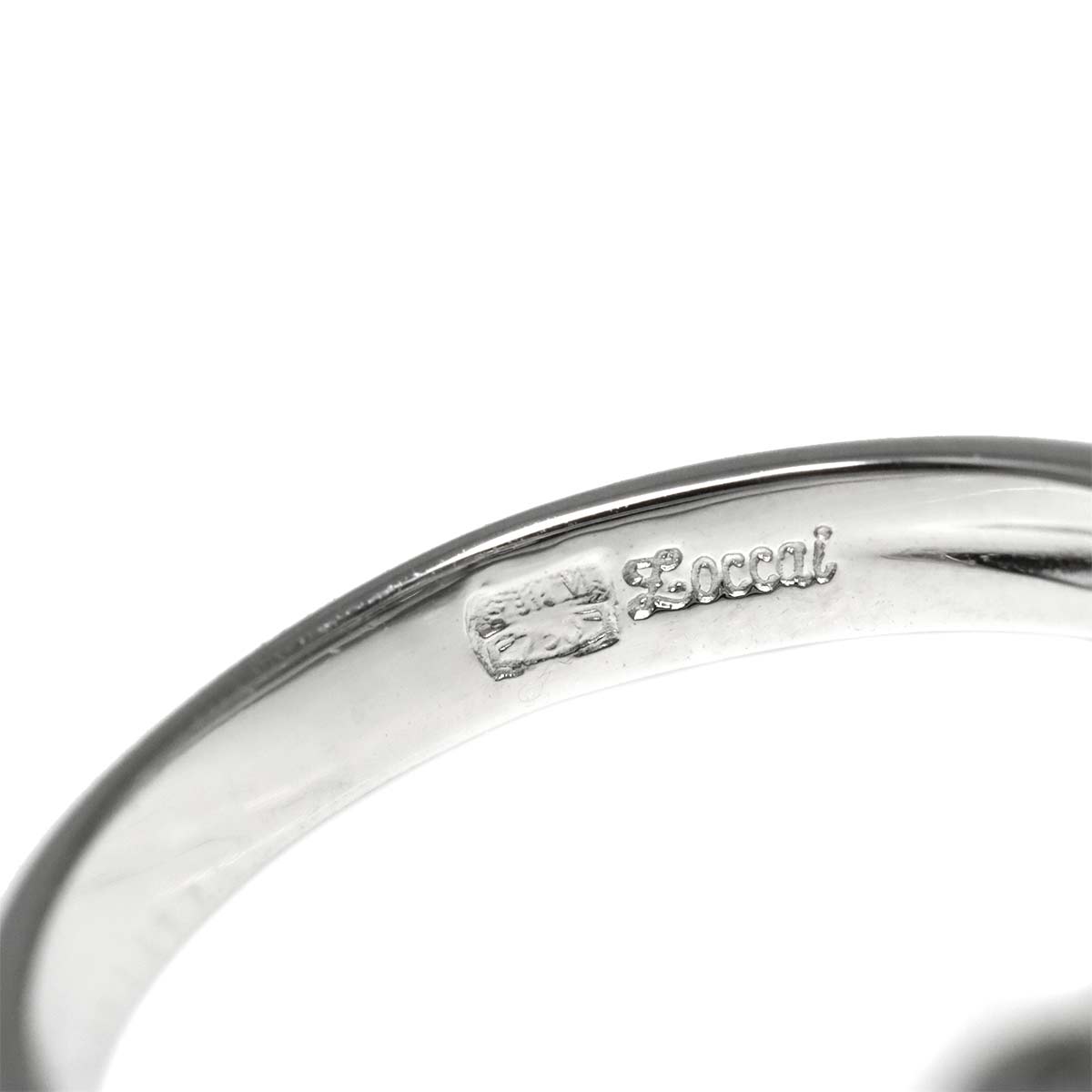 Sapphire Diamond Ring 18K WG 750 Size6.75-7.25(US)