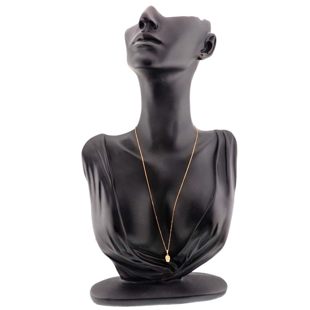 Skull Diamond Necklace 18K Yellow Gold 750