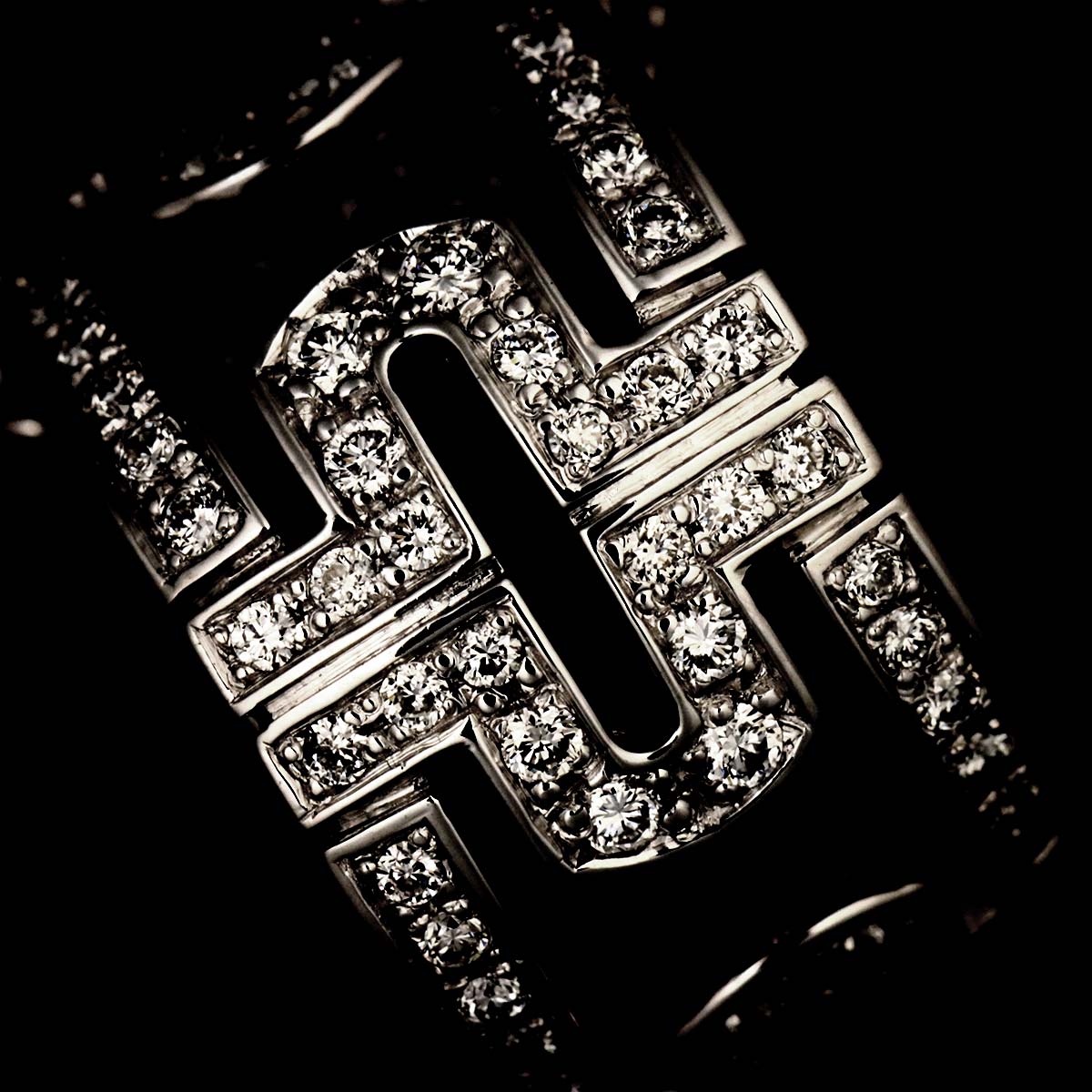 Parentesi Diamond Necklace 18K White Gold 750