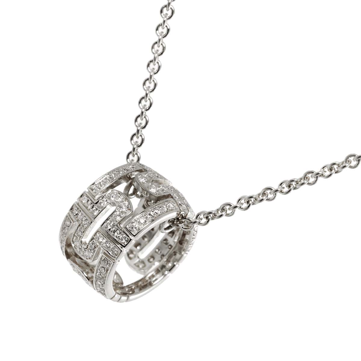 Parentesi Diamond Necklace 18K White Gold 750