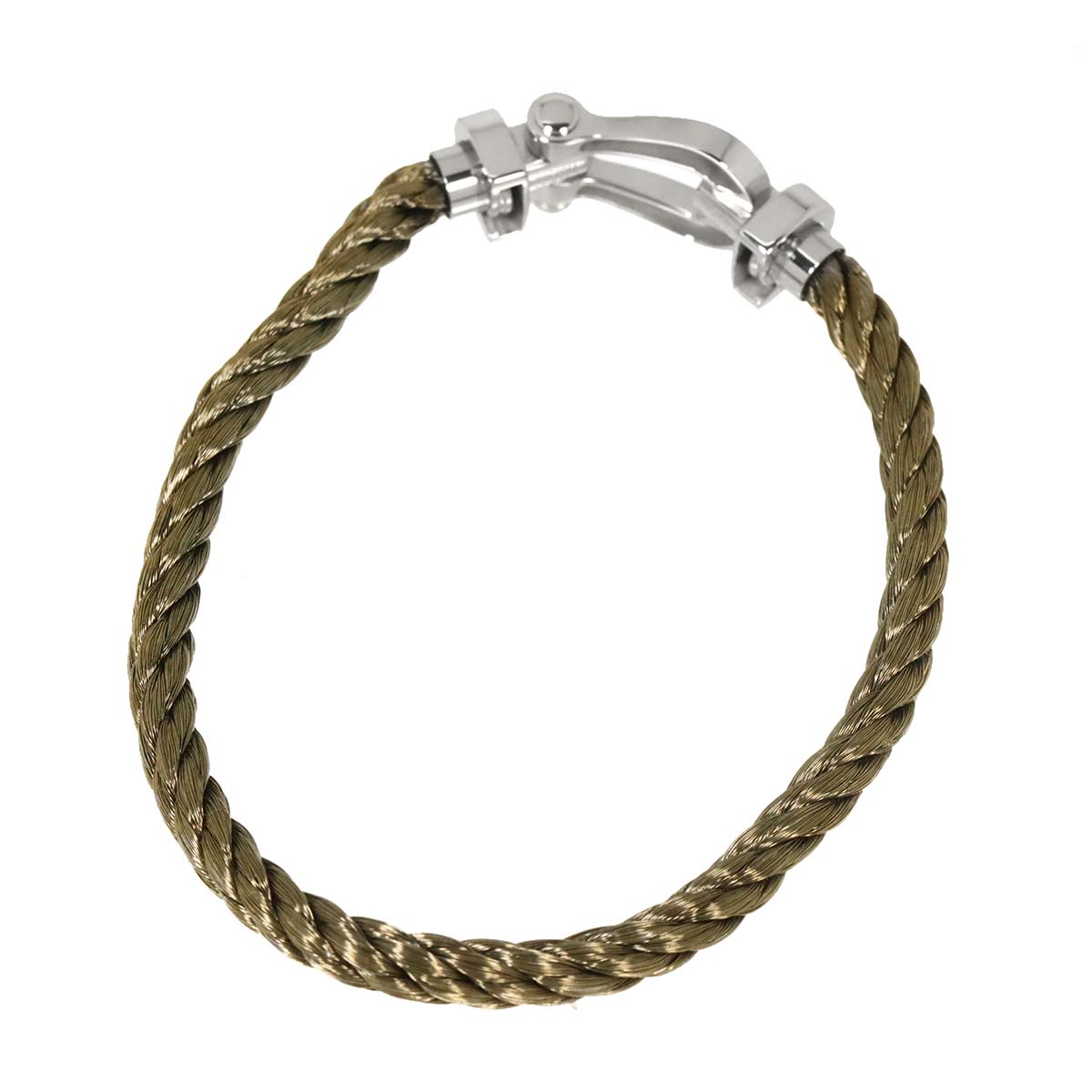 Force 10 Bracelet LM 18K White Gold 750 Steel size17