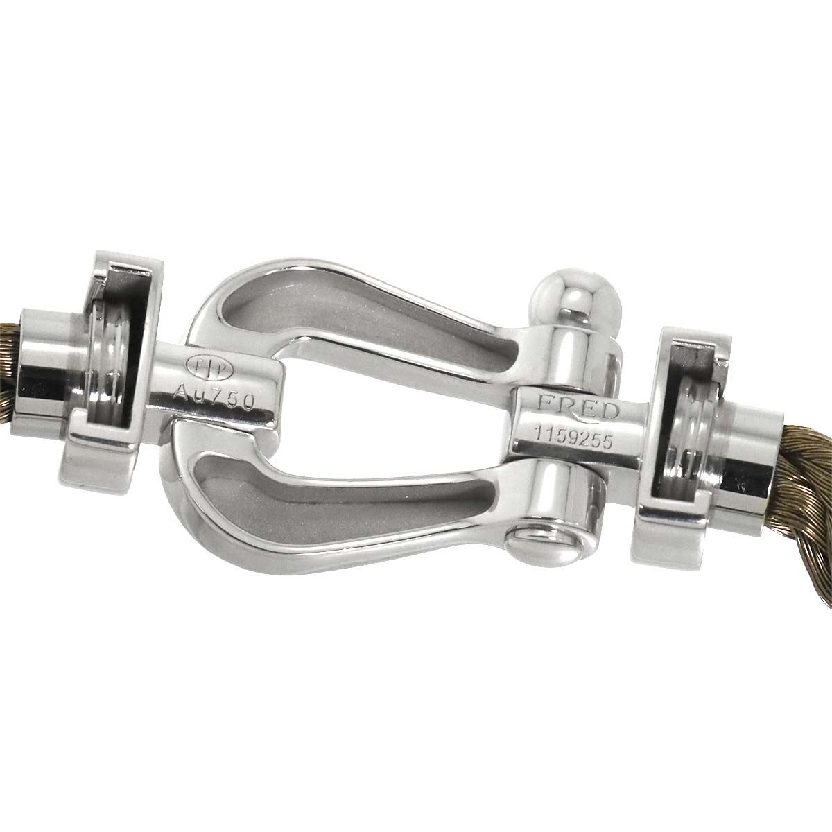 Force 10 Bracelet LM 18K White Gold 750 Steel size17