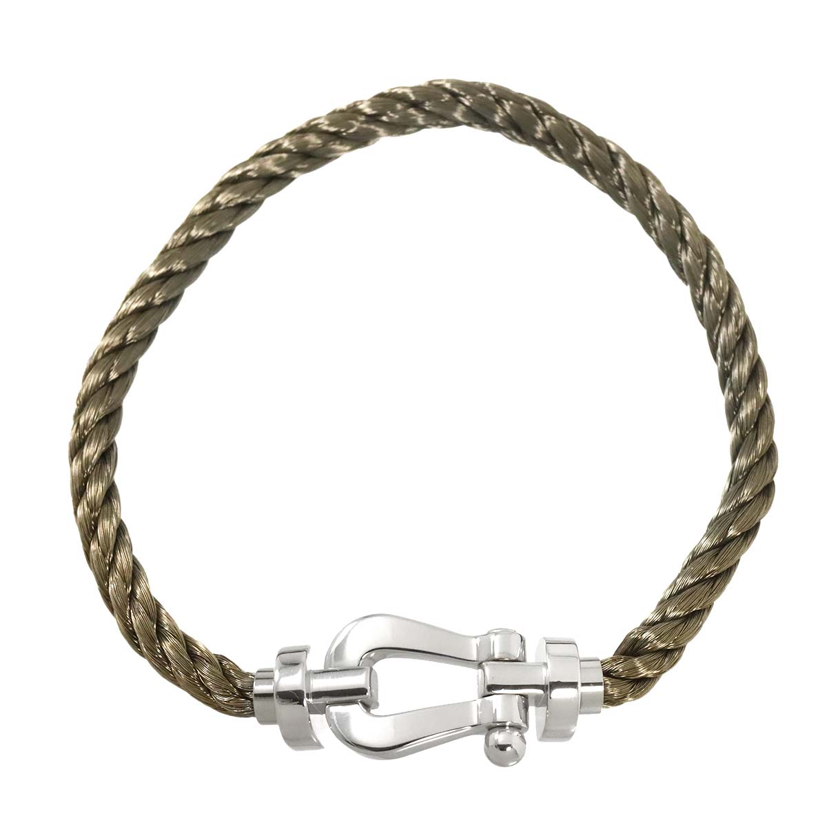 Force 10 Bracelet LM 18K White Gold 750 Steel size17