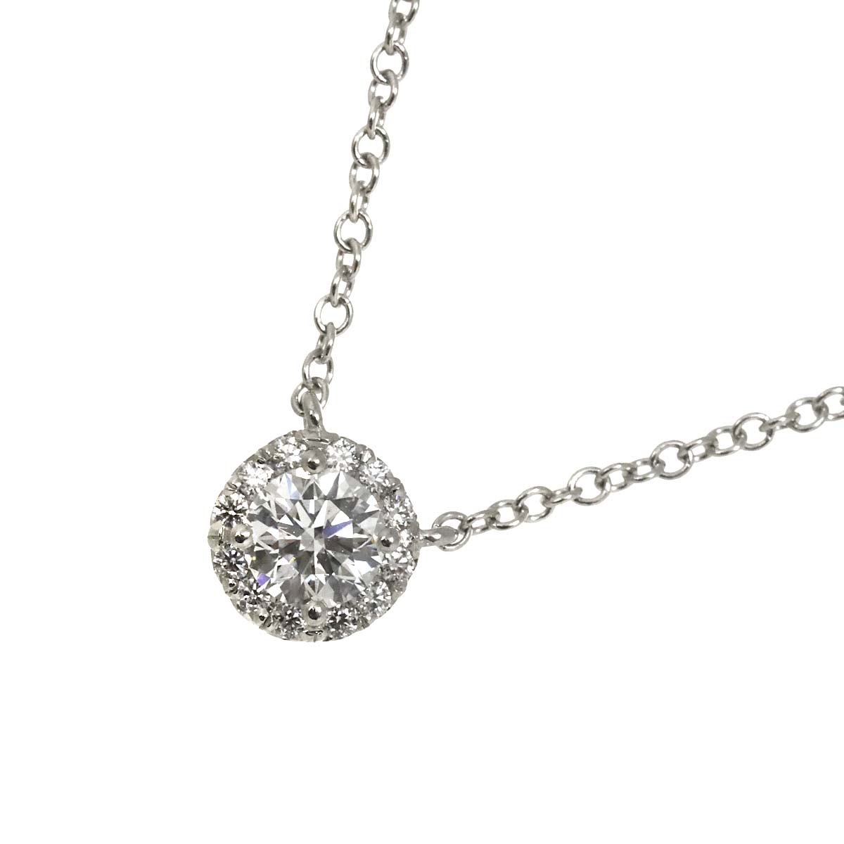 Diamond 0.22ct E/VS1/3EX Necklace Platinum