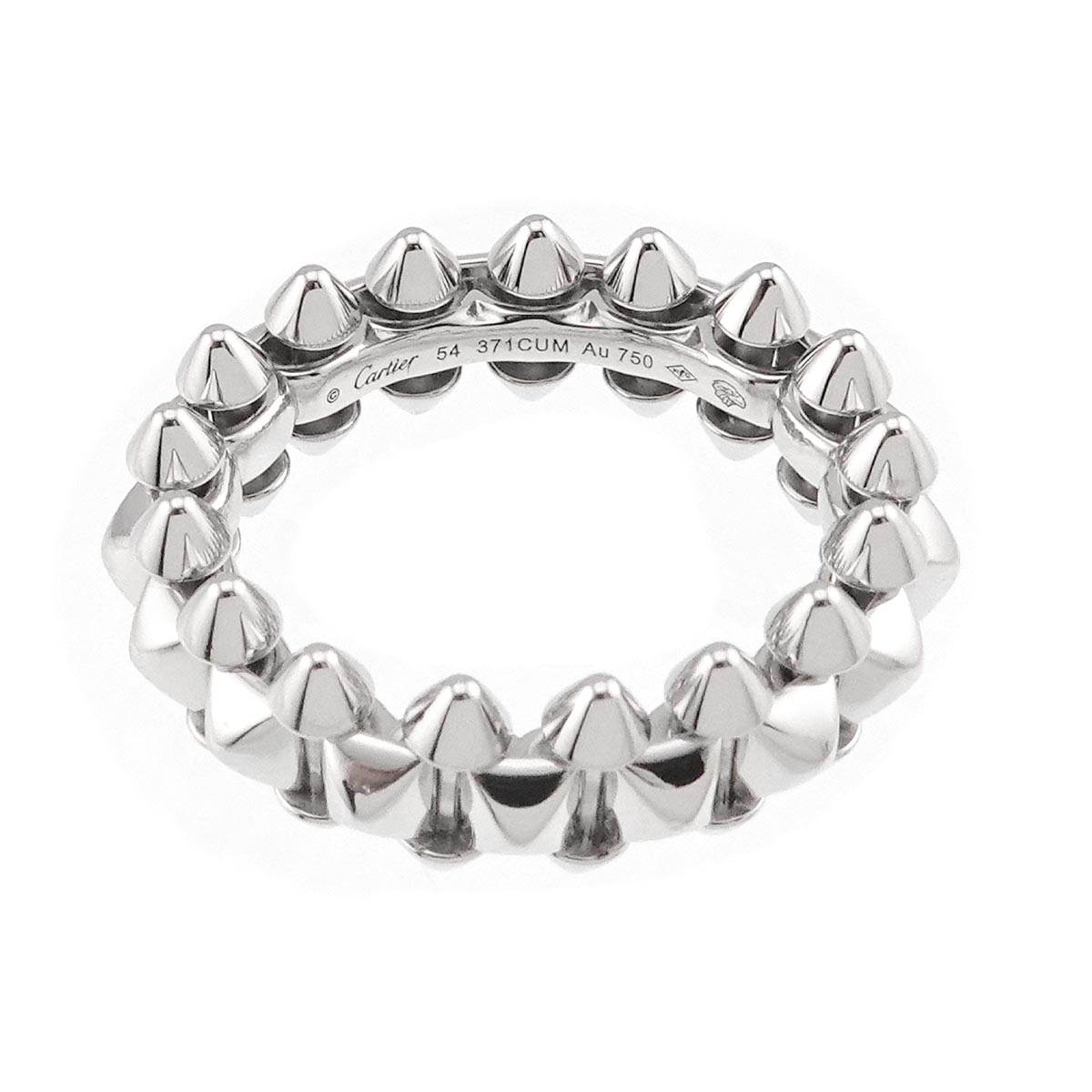 CLASH DE MM Ring 18K White Gold size54 6.75(US)