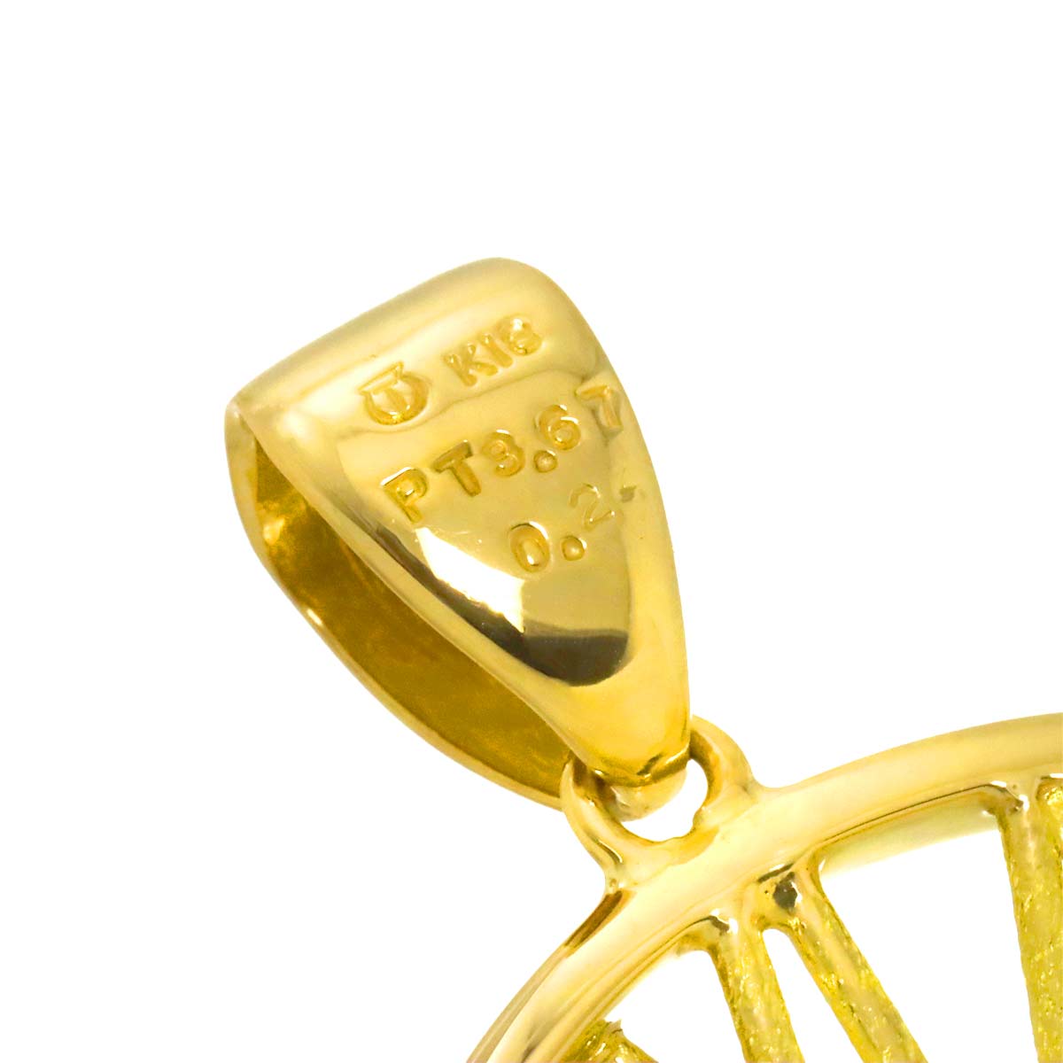 Tourmaline 3.67ct Diamond 0.24ct Pendant Top 18K YG 750