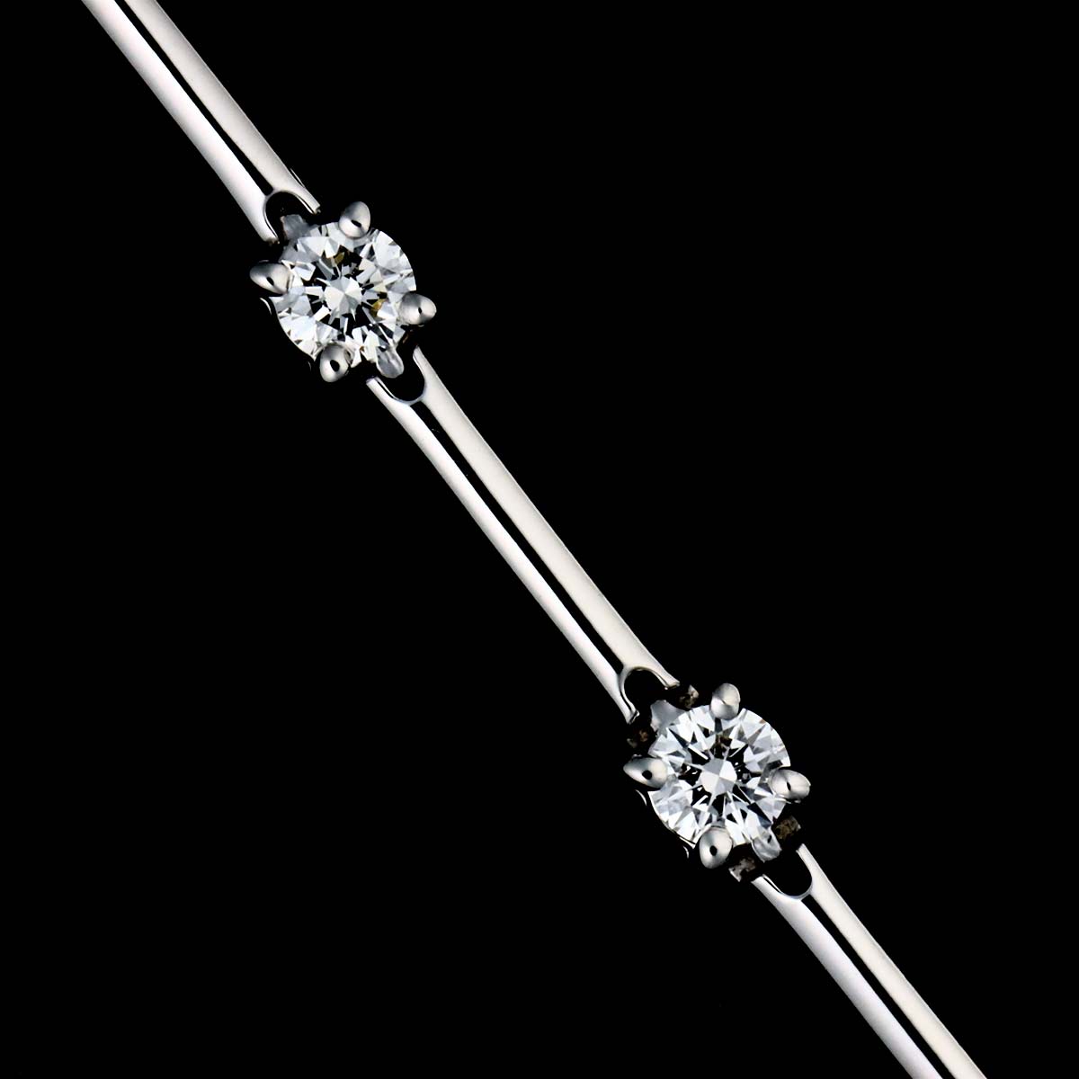 Diamond 1.00ct Bracelet 18K White Gold 750