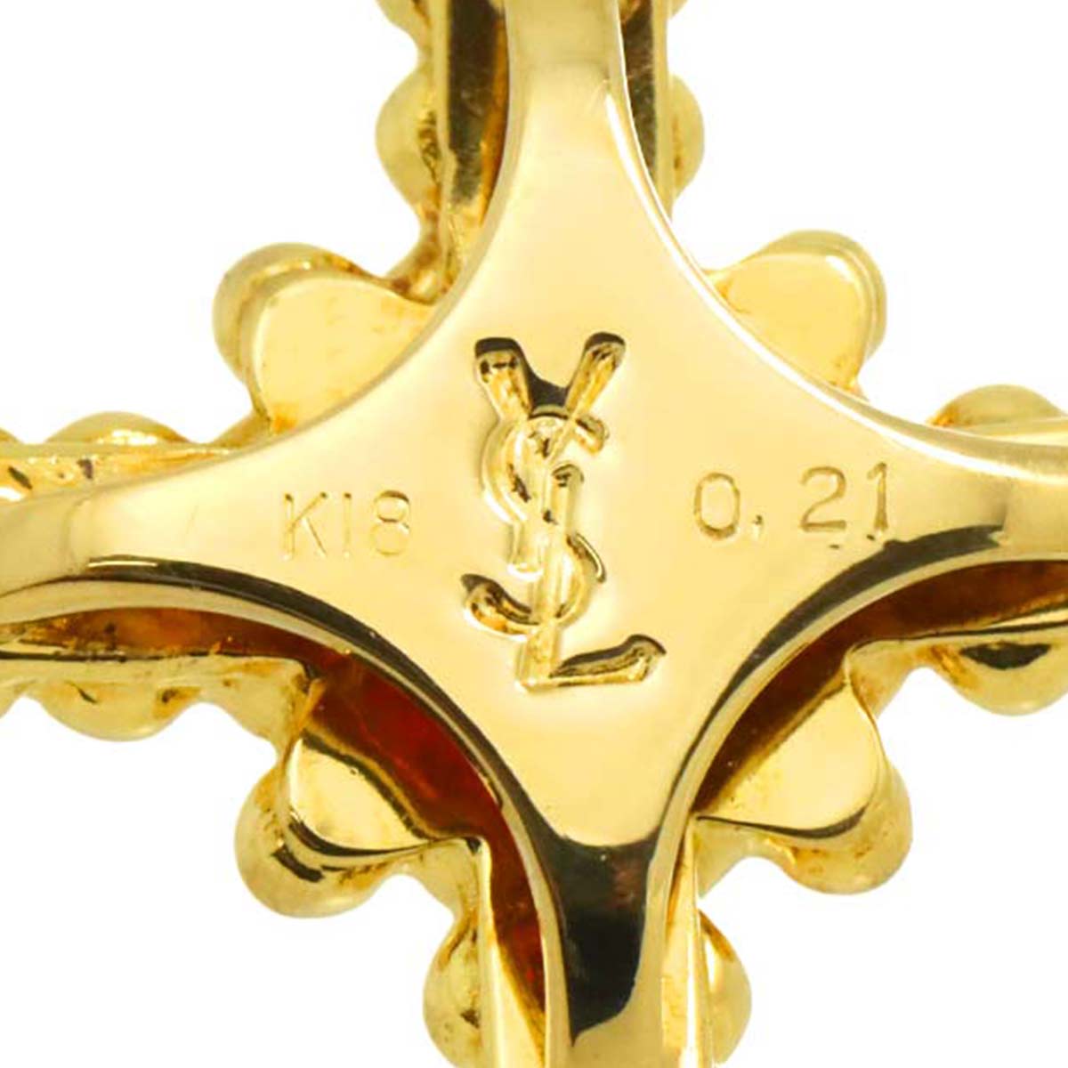 Ruby 0.21ct Pendant Top 18K YG 750