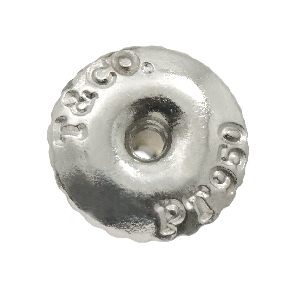 Solitaire Diamond Earrings Pierced Pt