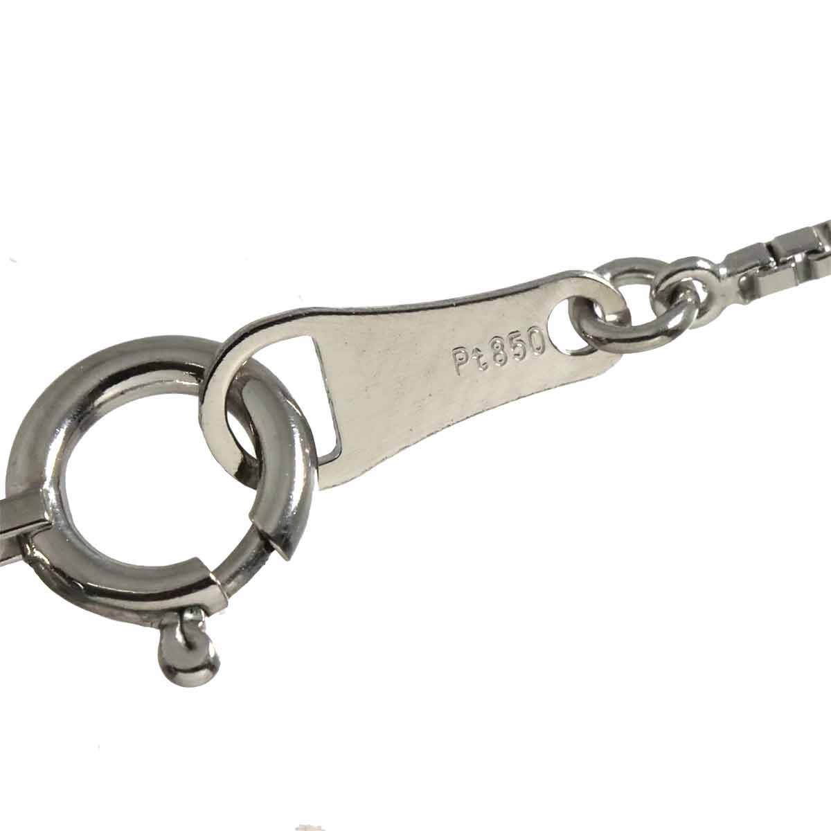 Black Pearl 10.8mm Diamond 0.12ct Necklace Pt