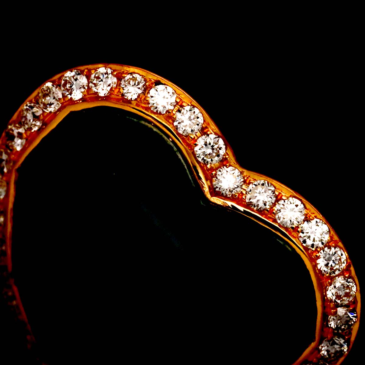 Quartz 5.45ct Diamond 0.26ct Ring 18K PG 750 6.25-6.5(US)