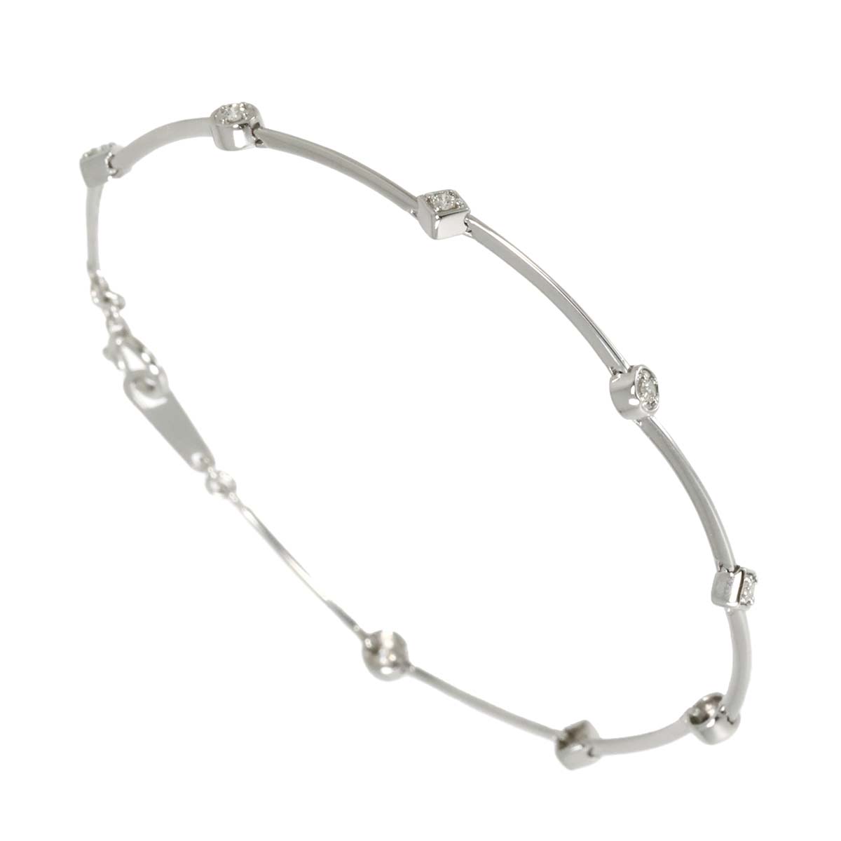 Diamond 0.13ct Bracelet 18K White Gold 750