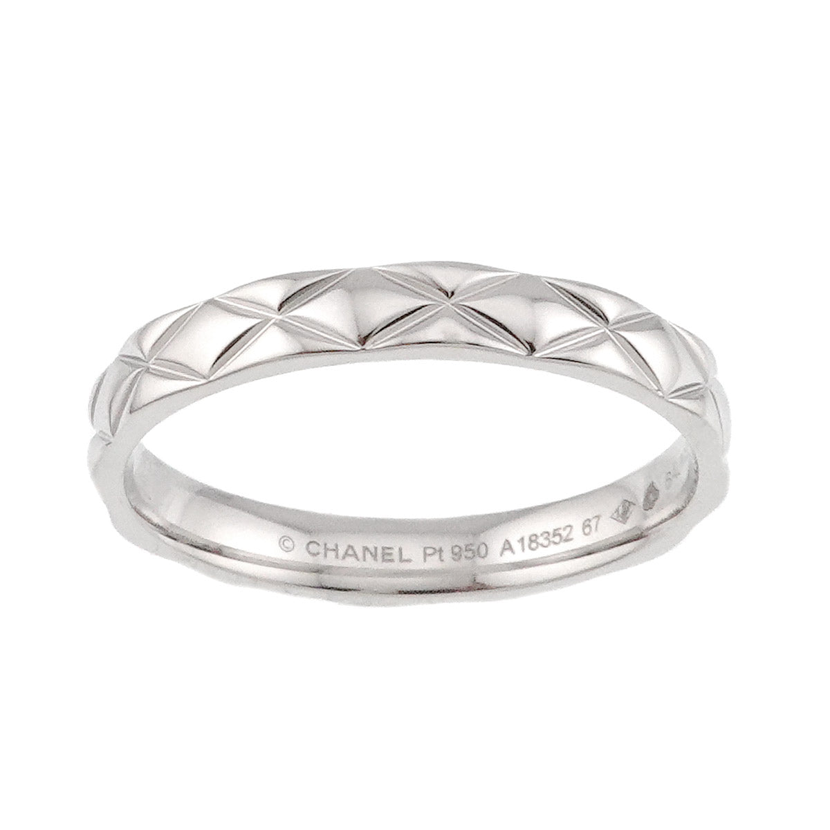 Matelasse Ring Pt Platinum size67 11.25-11.5(US)