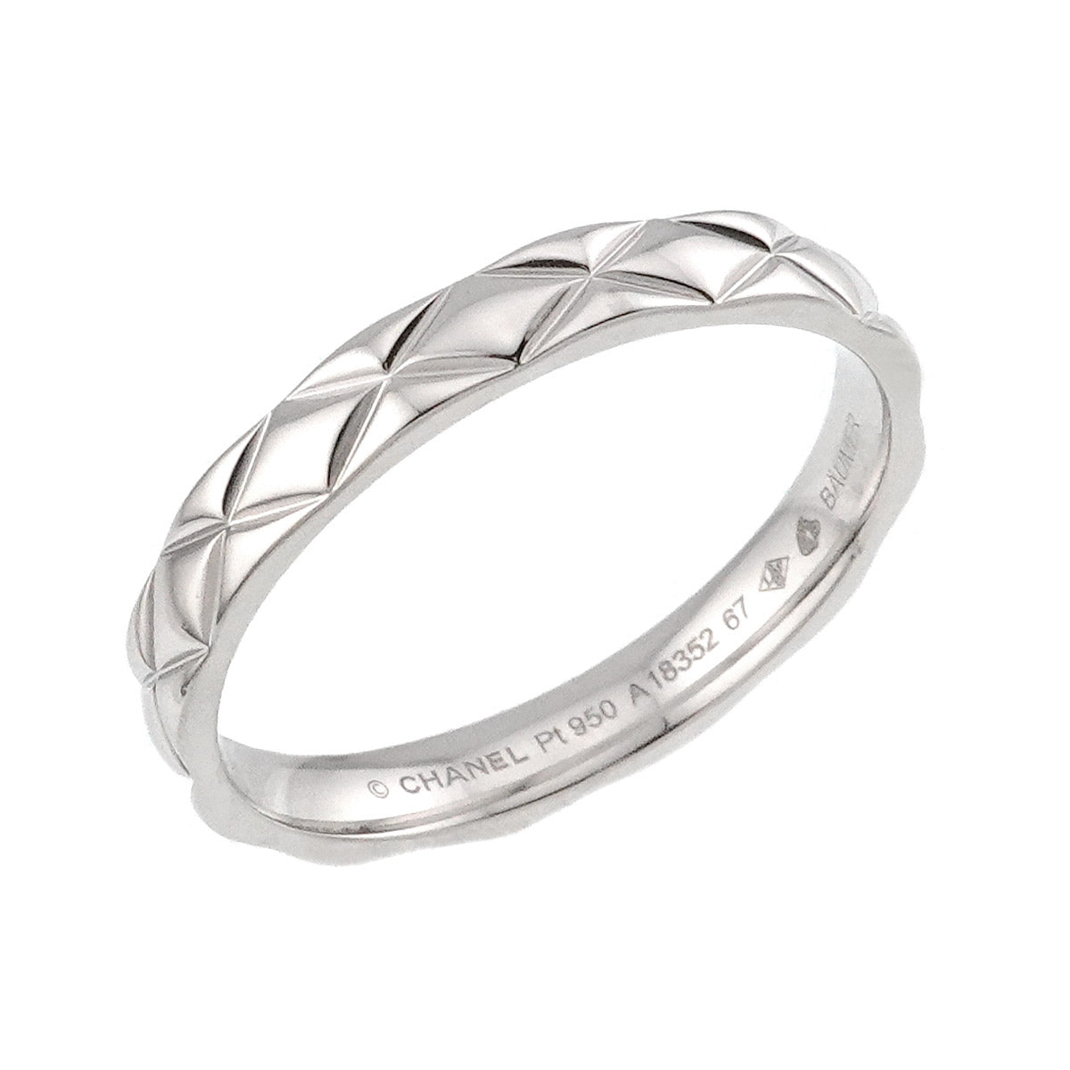 Matelasse Ring Pt Platinum size67 11.25-11.5(US)